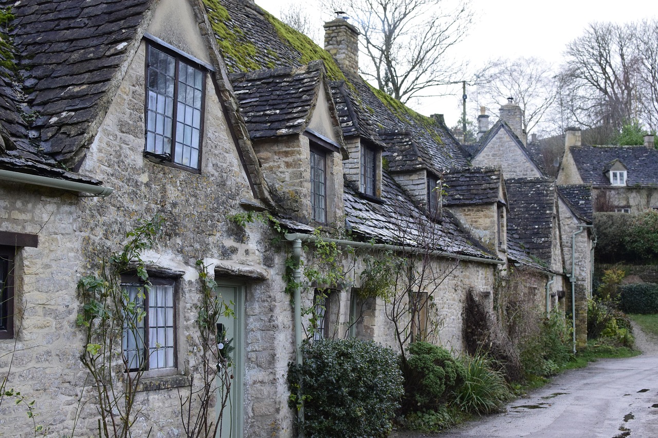 Charming English countryside village